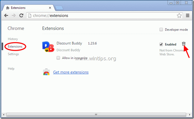 ลบบัดดี้ส่วนลด - chrome