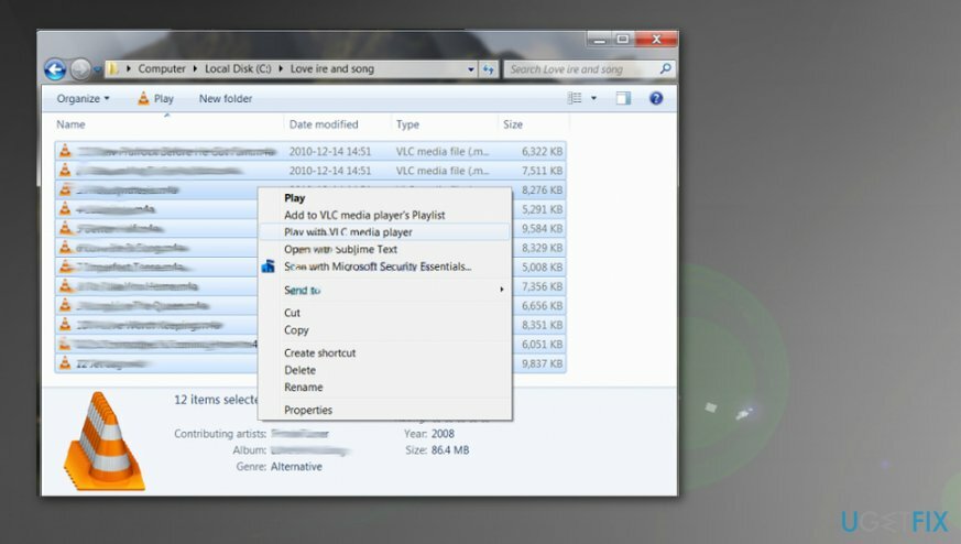 Otvorte súbory vo VLC