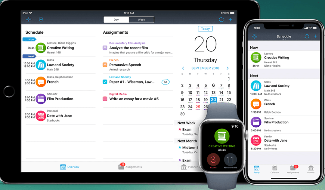Nejlepší plánovací aplikace pro iPad iStudiez