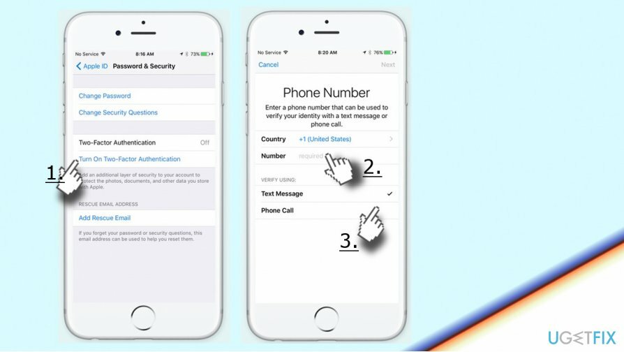 Twee-factorenauthenticatie inschakelen op iPhone