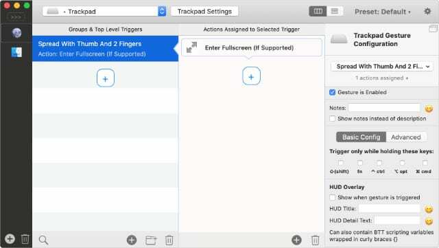 BetterTouchTool สร้างหน้าต่างทางลัด