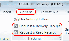 Opcje odbioru wiadomości w programie Outlook 2010