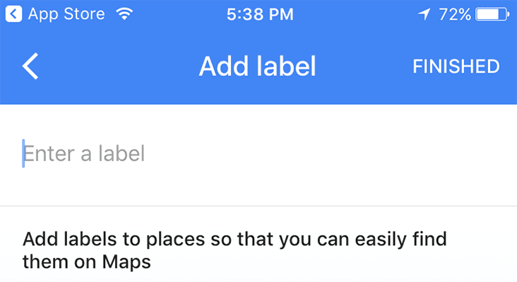 nume personalizate pentru locuri în Google Maps