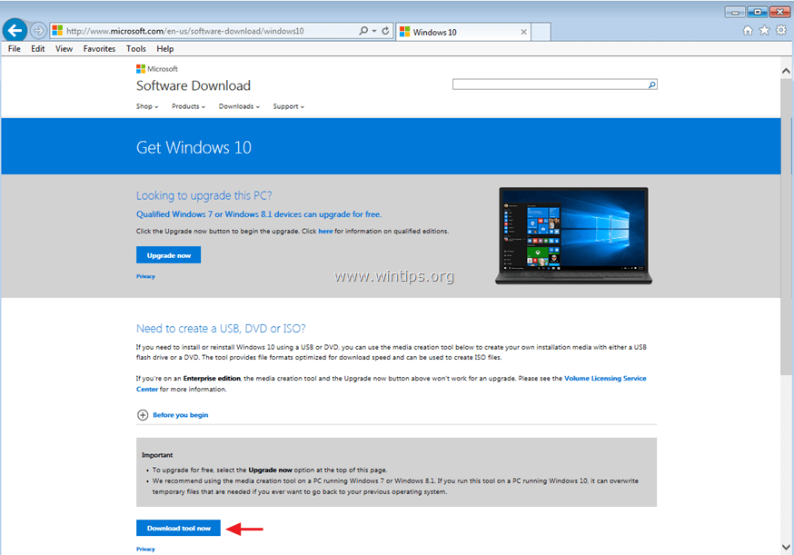 Windows 10 herunterladen