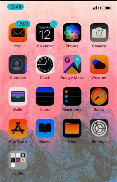 iOS 13-problemer - negative farver