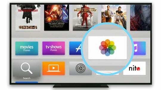 aplikacija za fotografije na Apple TV-u