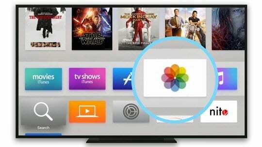 nuotraukų programa apple tv