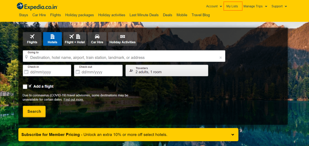 Expedia - Beste reisebestillingsnettsted