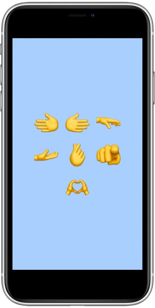 iOS 15.4 Hand-Emoji-Update