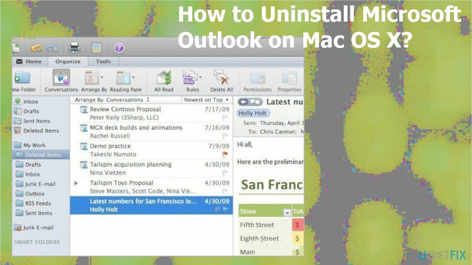 Távolítsa el a Microsoft Outlook programot Mac OS rendszeren
