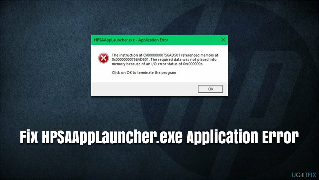 Como corrigir o erro de aplicativo HPSAAppLauncher.exe no Windows?