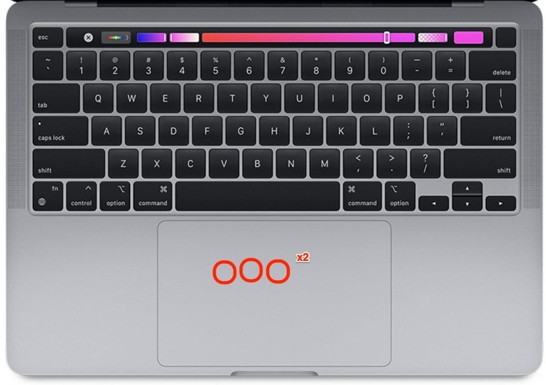 Om nu het trackpad-gebaar te gebruiken, dubbeltikt u met drie vingers op het trackpad om Toggle Zoom in te schakelen. Dubbeltik nogmaals met drie vingers op het trackpad om toggle zoom af te sluiten.