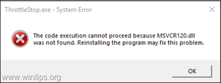 ΕΠΙΔΙΟΡΘΩΣΗ MSVCR120.DLL - Το MSVCP140.DLL δεν βρέθηκε