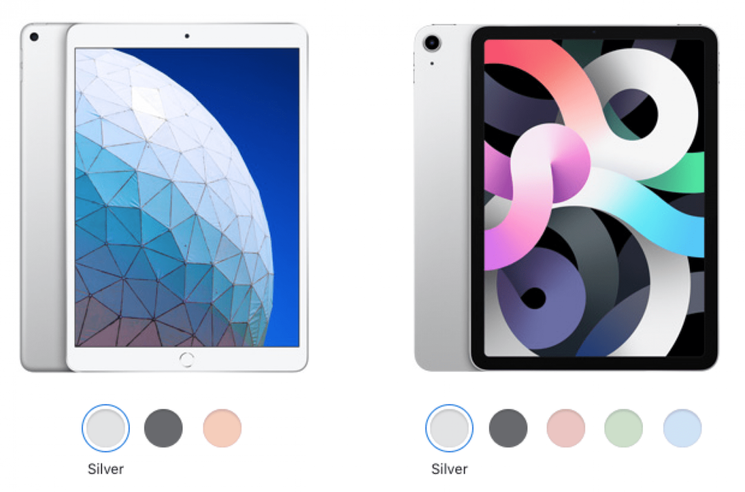 iPadAirの第3世代と第4世代