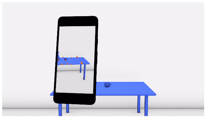Aplicativo AR Cloud imaginário para digitalizar componentes físicos ao seu redor (Foto: Cortesia do Google)