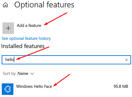 windows-10-optionnel-fonctionnalités-windows-hello-face