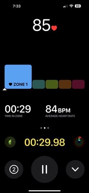 Zone of Cardio für iPhone Workout