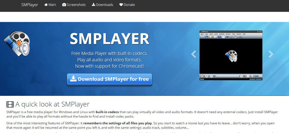 Los mejores reproductores multimedia para Windows: SM Player