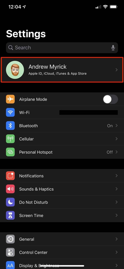 iCloud სარეზერვო iPhone XS Max 1