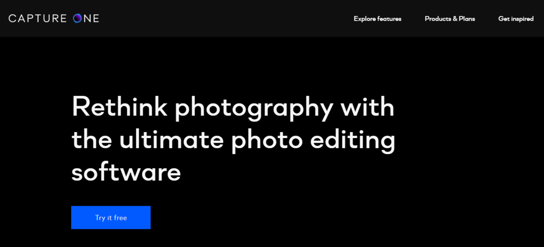 Capture One - Bedste gratis fotoredigeringssoftware