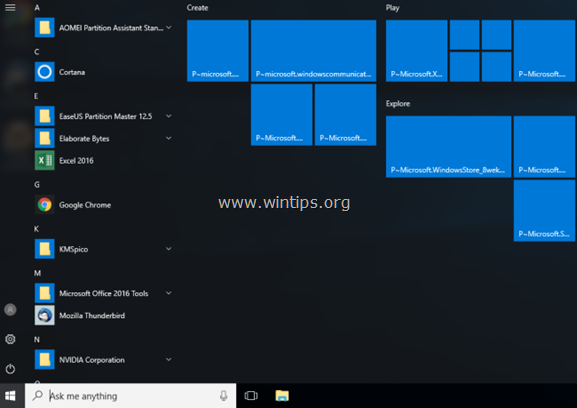 Bewaar apps of bestanden die ontbreken na Windows 10 Update 1709