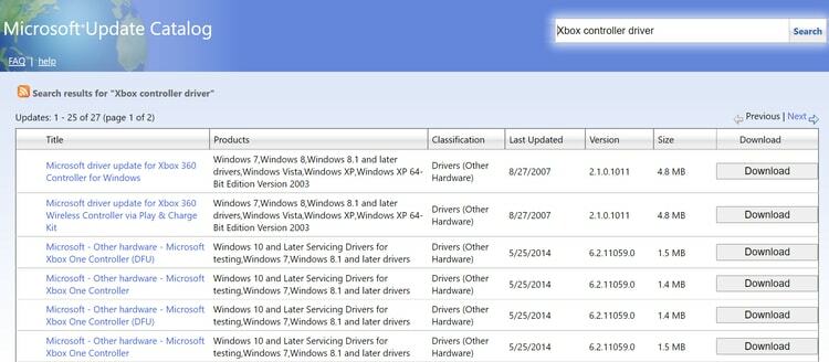 كتالوج تحديث micorosoft