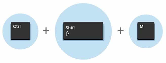 Ctrl + Shift + M