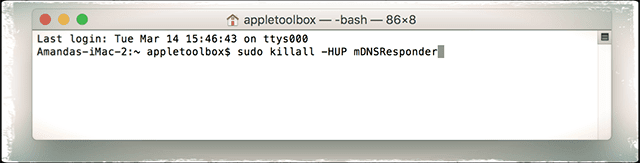 Spoel de DNS-cache macOS Sierra & mac OS X