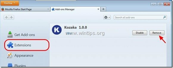 remove-kozaka-firefox