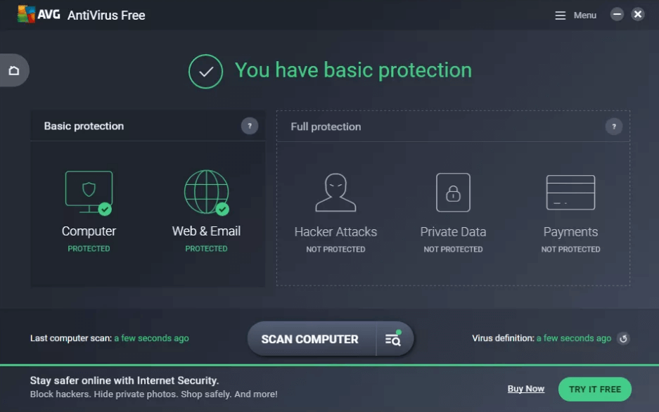 AVG Antivirus - лучшие бесплатные инструменты для удаления шпионского ПО для Windows
