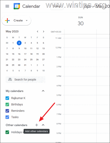 lägg till outlook.com-kalendern i Google-kalendrar