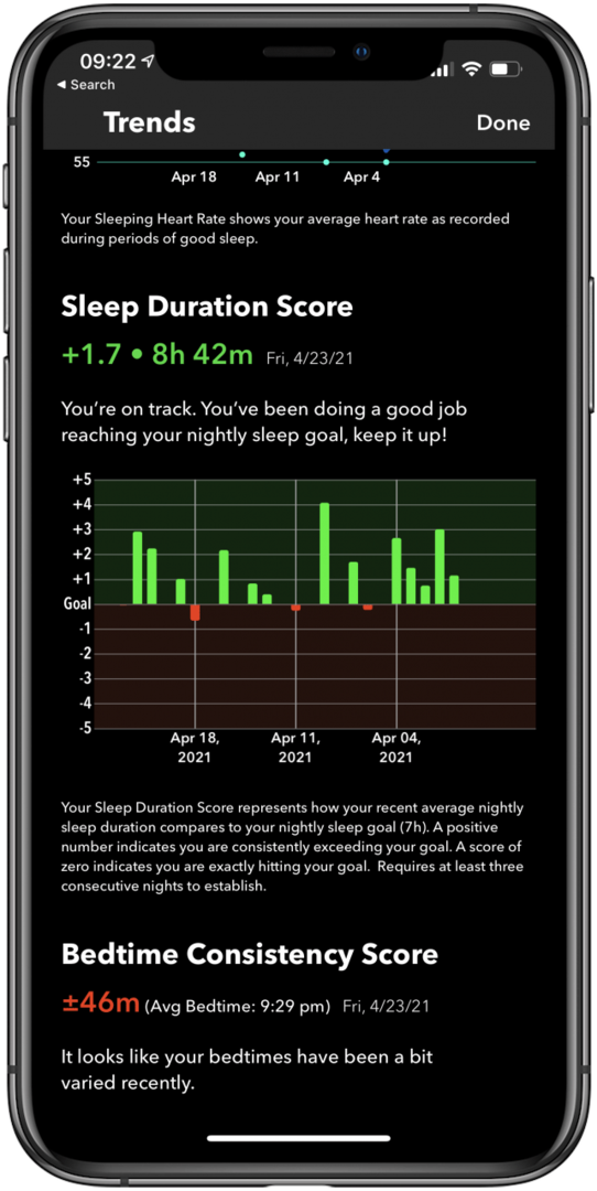 Sleep++-app for søvnsporing.