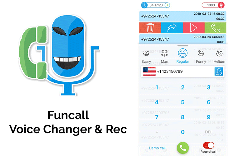 Funcall - Einfache Sprachwechsler-App