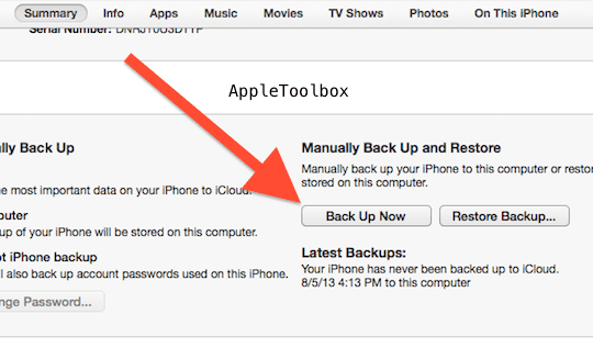 iTunes-back-up
