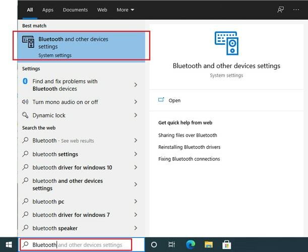 Pengaturan Bluetooth dan Perangkat Lain