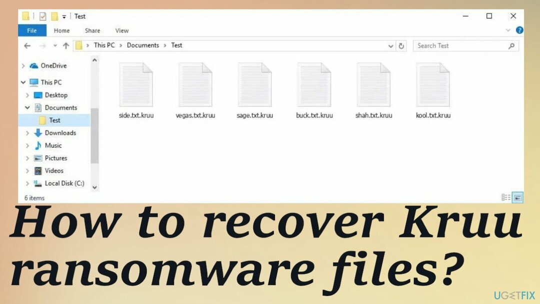 Kruu रैंसमवेयर फ़ाइल पुनर्प्राप्ति