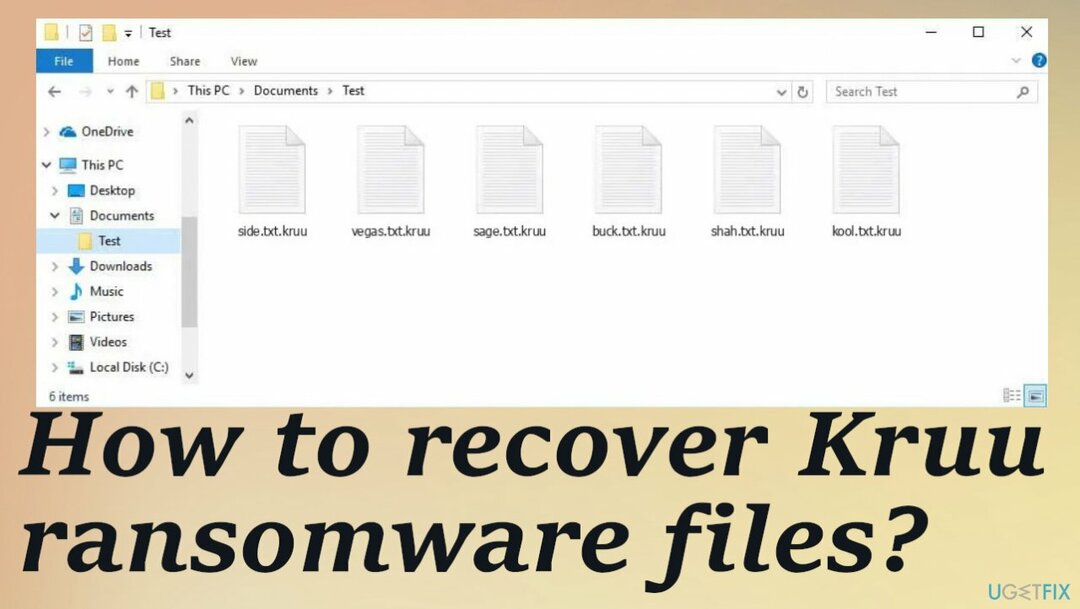 Recuperação de arquivos do ransomware Kruu