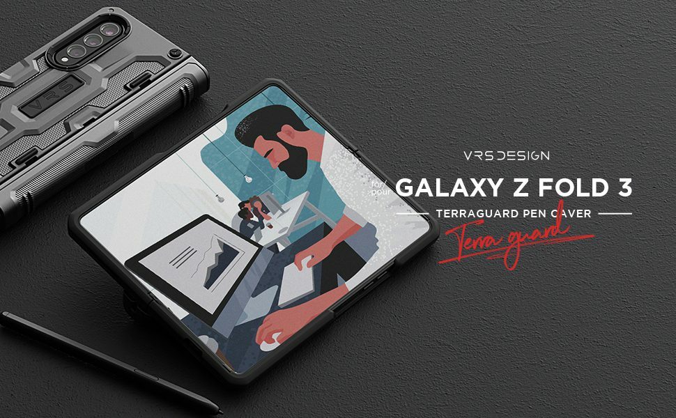 S펜이 포함된 최고의 Galaxy Z Fold 3 케이스 - VRS 디자인