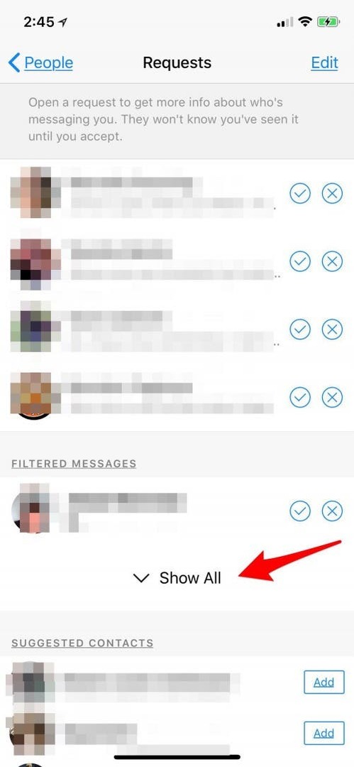 hur man ser arkiverade meddelanden på Messenger-appen