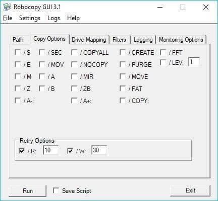 Robo Copy – software pro kopírování souborů