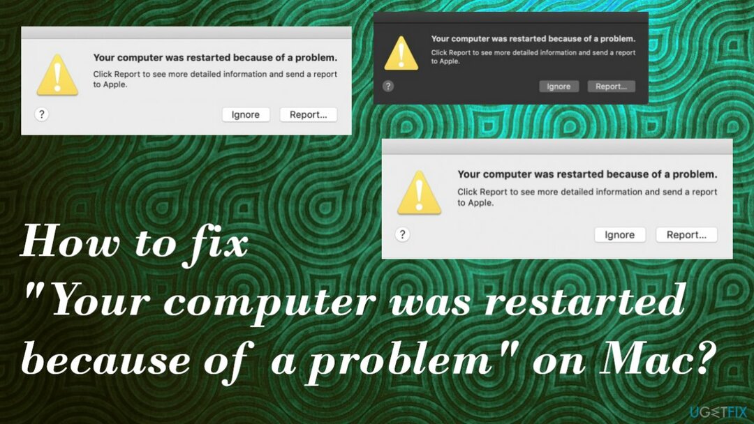 המחשב שלך הופעל מחדש בגלל בעיה