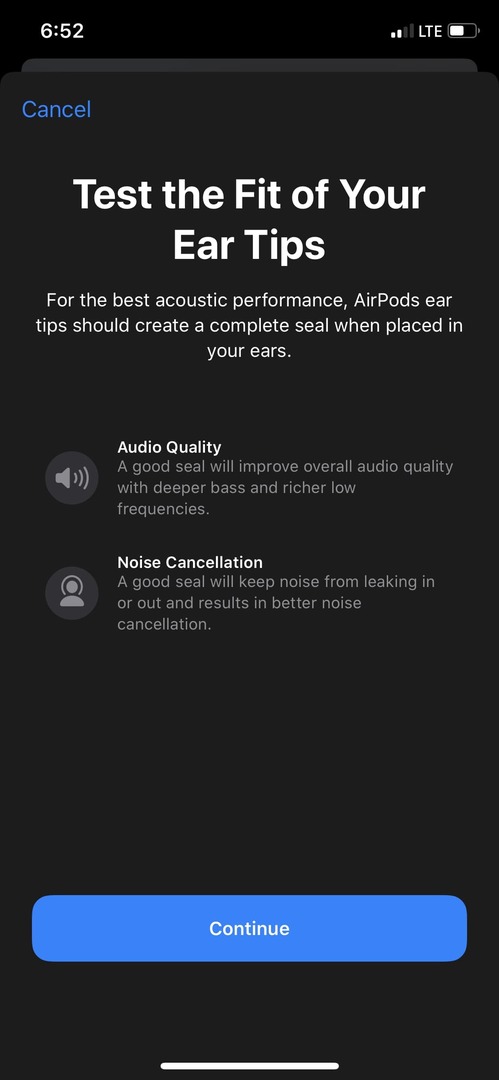 AirPods Pro Ear Tip Fit Test 1