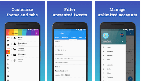 Twidere - Οι καλύτερες εφαρμογές Android Twitter 