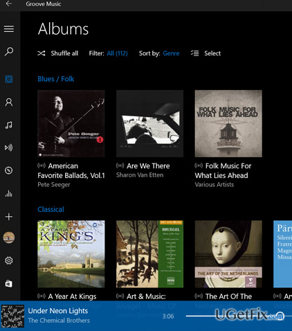 uninstall sepenuhnya aplikasi Groove Music di Windows