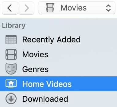 Heimvideos in iTunes