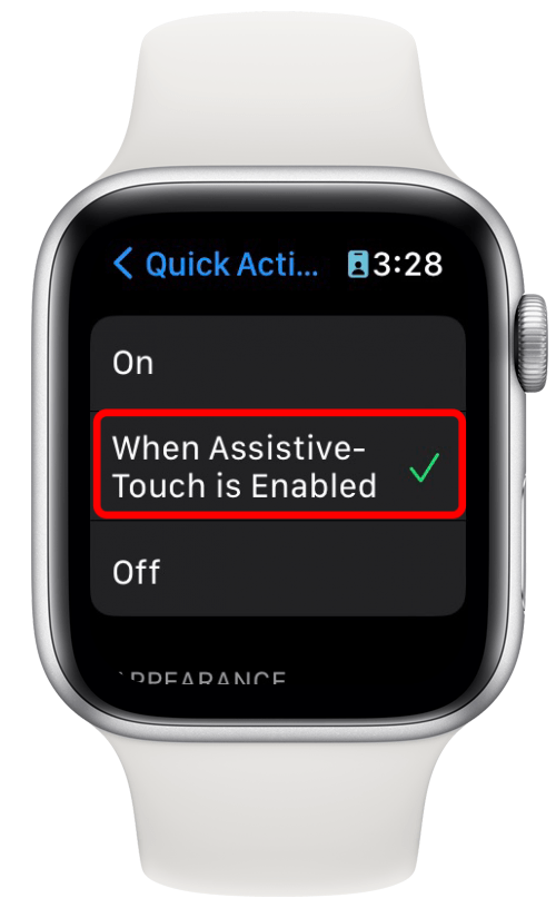 Velg enten På eller Når Assistive-Touch er aktivert avhengig av dine preferanser.