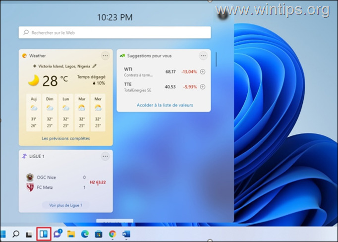Windows 11-Widgets