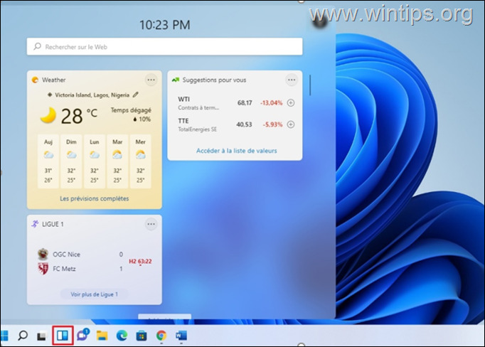 Windows 11-widgets