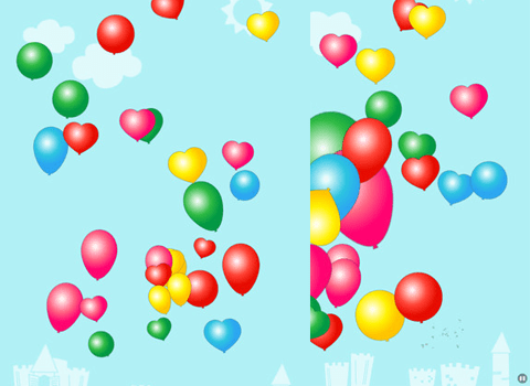 Spalvingi balionai iPad