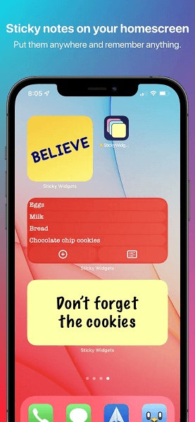 Widget Sticky Notes